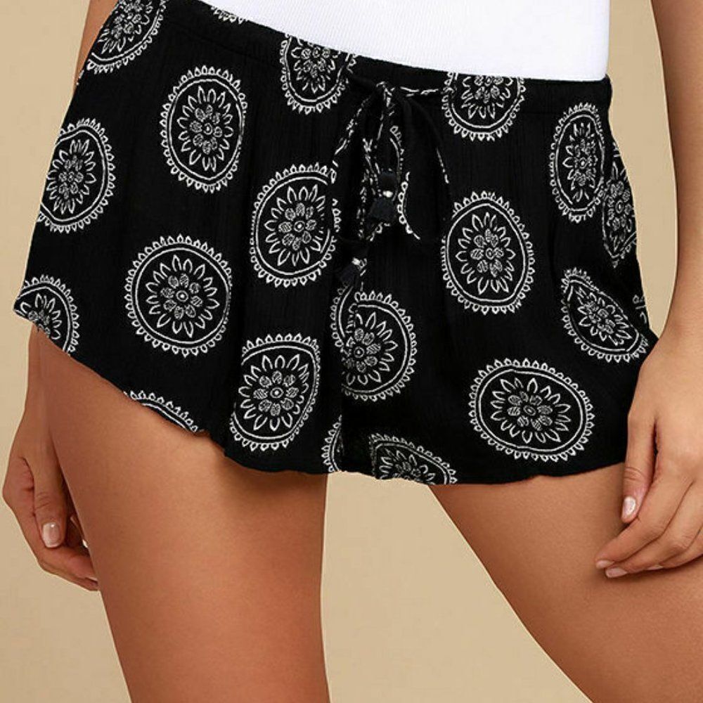 AMUSE SOCIETY SHORTS DESERT SUNRISE BLACK PRINT